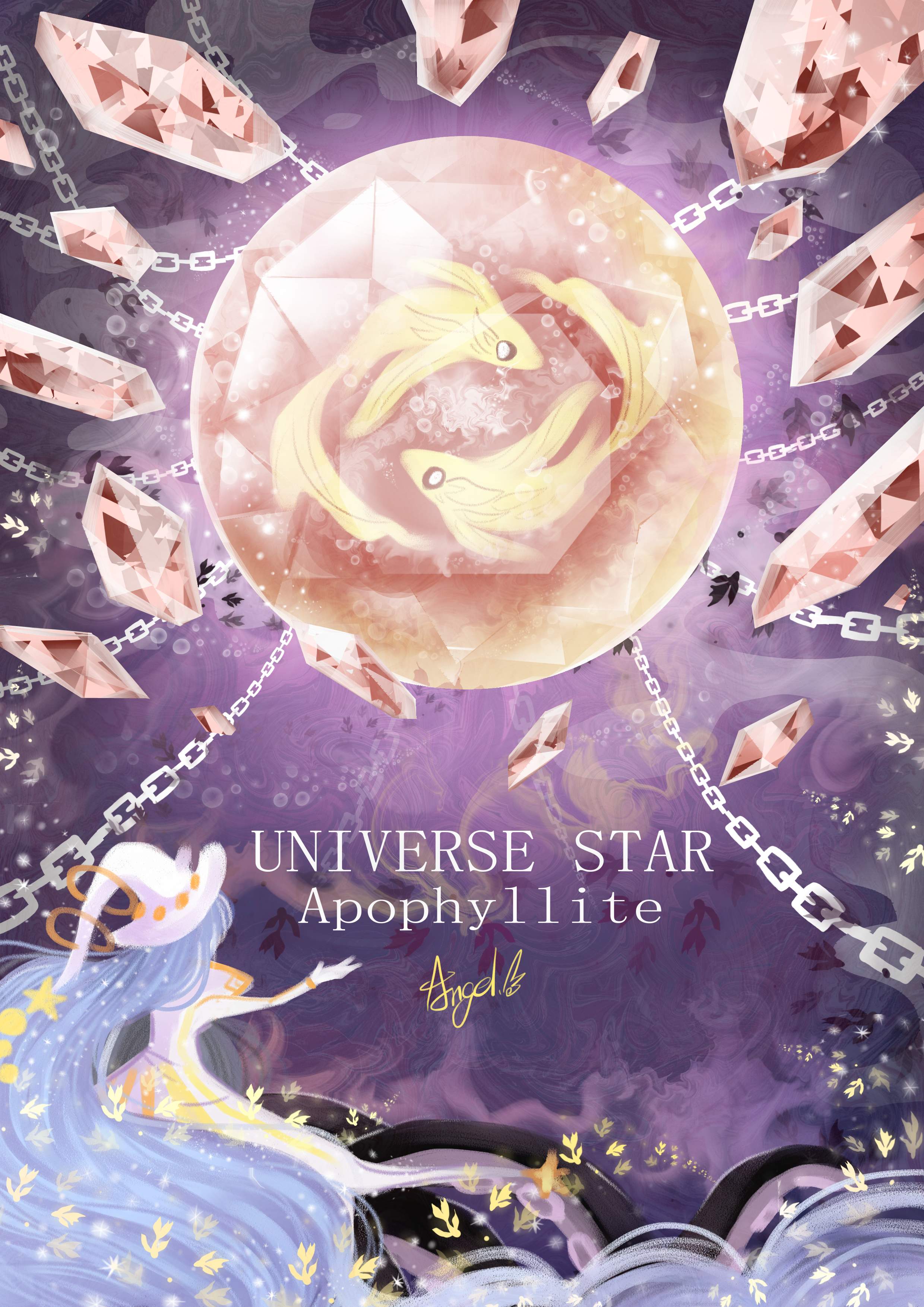 7.Universe Star 宇宙星球 - 魚眼石(魚眼星)Apophyllite-魔女-劉有容