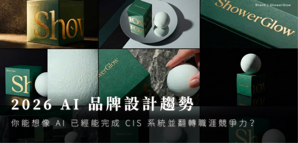 2026 AI 品牌設計趨勢：AI 如何完成 CIS 系統並翻轉職涯競爭力？